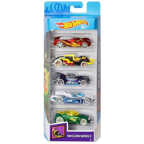 Carrinho Hot Wheels Set Carros Glow Wheels Fkt Mattel