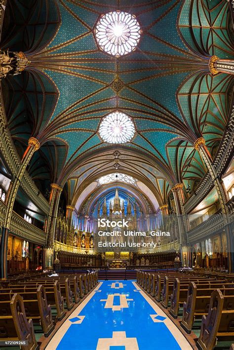 Montreal Notre Dame Basilica Stock Photo Download Image Now Altar