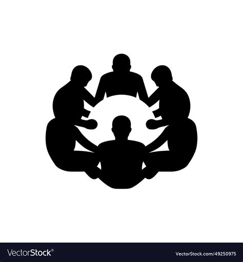 Team huddle icon Royalty Free Vector Image - VectorStock