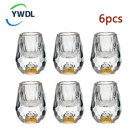 Ywdl Ml Diamant Schneiden Kristall Schnaps Gl Ser Wodka Schnaps Glas