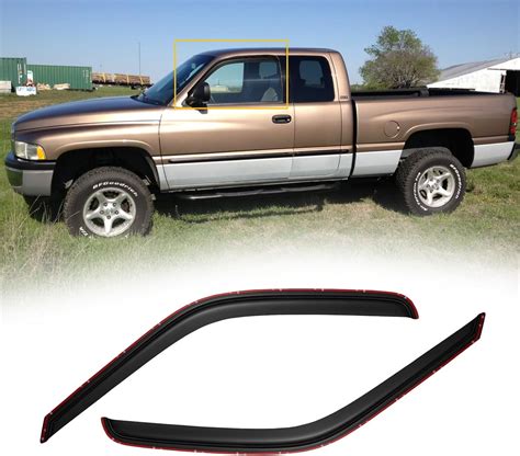 Amazon Cmvt Auto Window Visors For Dodge Ram Rain