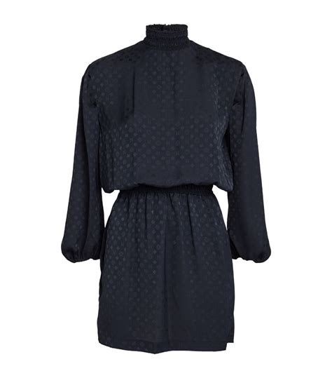 Womens Maje Blue Recycled Jacquard Mini Dress Harrods Uk