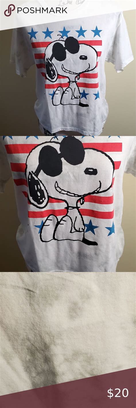 Peanuts Snoopy Joe Cool Patriotic T Shirt Joe Cool Grey Tie Dye