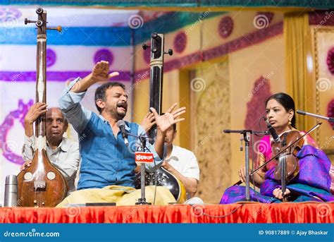 Acclaimed Carnatic Music Singer T M Krishna in Concert Editorial Stock ...