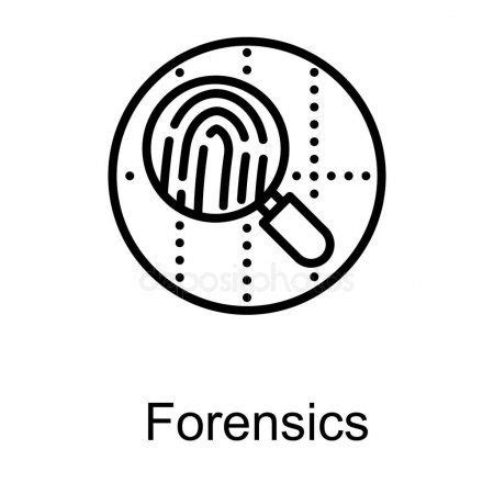 Forensic Logo Line Design - Stock Vector , #ad, #Line, #Logo, #Forensic ...