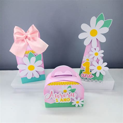 Kit De Lembrancinhas Personalizadas Margarida Itens Elo