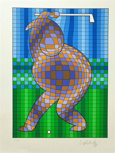 Victor Vasarely - Golfer Verkocht | Kunstveiling.nl