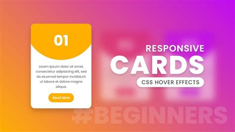 CSS Responsive CARD UI Design Hover Effects Html5 CSS3 YouTube