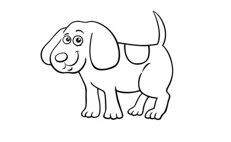 Line Drawing Big Dog Clip Art | Clip Art of Dogs | Dog clip art, Big ...