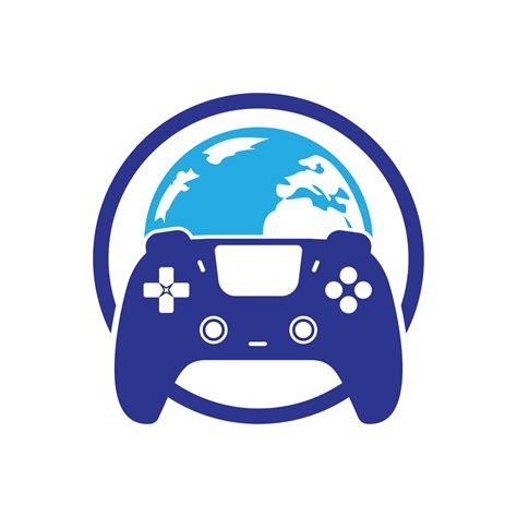 Game world vector logo design. 10949980 Vector Art at Vecteezy