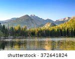 Hallet S Peak Reflected In Lake Haiyaha At Dawn In Rocky Mountain