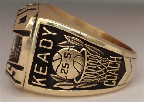 1987 Purdue Boilermakers Basketball Big 10 Champions 10k Gold Ring