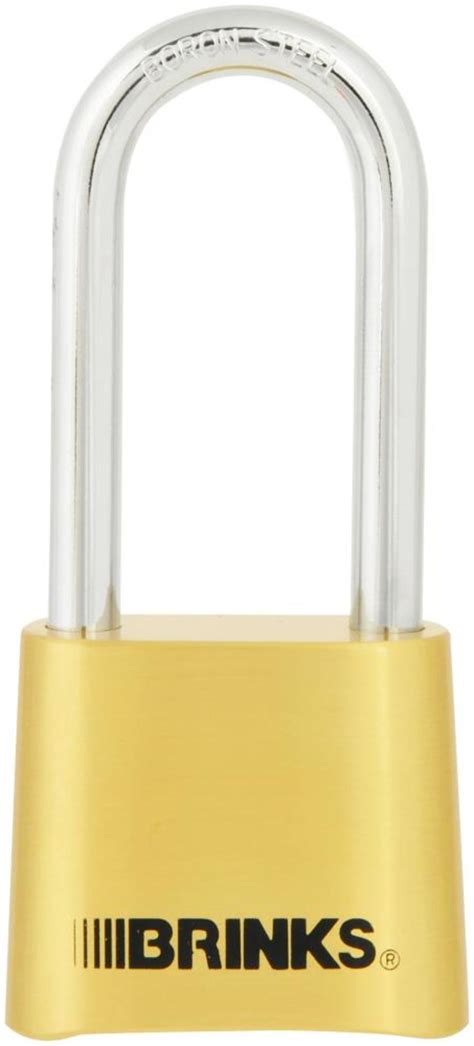 Brinks Combination Lock Brass Shackle Resettable