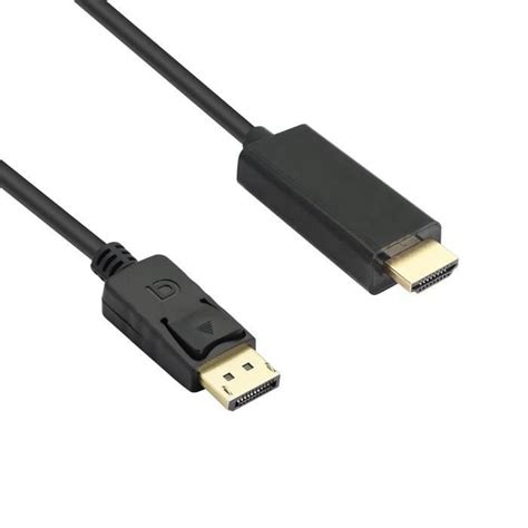 Câble Displayport Vers Hdmi Adaptateur Dp Mâle Vers Hdmi Mâle Plaqué