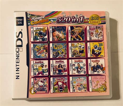 520 In 1 Super Combo All In 1 Game Cart Games Cartridge For Etsy Canada