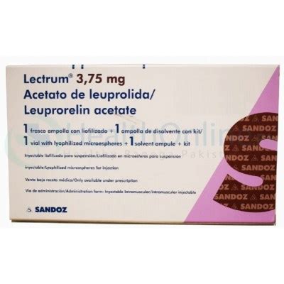 LECTRUM 3 75 MG 1 AMPOLLA INYECTABLE Carol Tienda Online