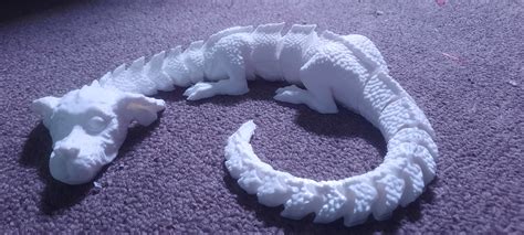 D Printed Flexi Falkor Luck Dragon Print In Place Made With Ender