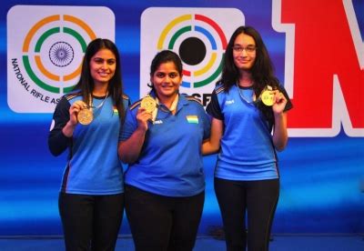 Indian Women S Sports Pistol Team Strikes Gold Again India New