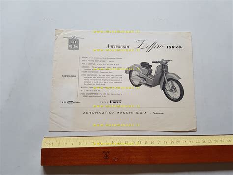 Depliant Aermacchi Zeffiro Scooter Depliant Originale Italiano