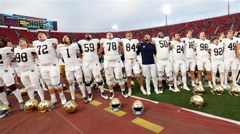 Its Notre Dame Football Against Indiana In A Cfp First Round Game