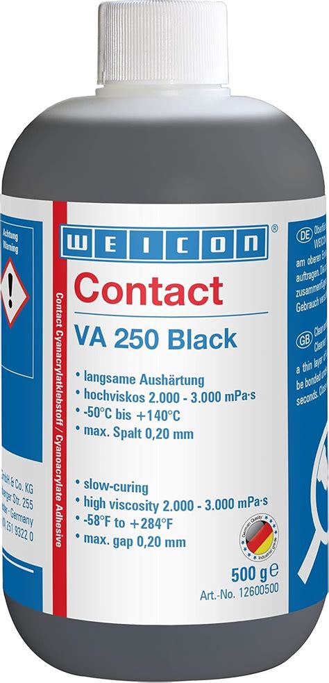 Weicon Contact Va Black G Cyanacrylat Klebstoff