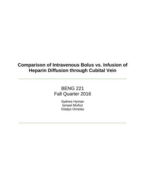 Pdf Comparison Of Intravenous Bolus Vs Infusion Of Heparin Dokumen