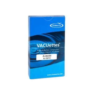 Ammonia CHEMets And VACUettes High Range Visual Kits CHEMetrics VWR