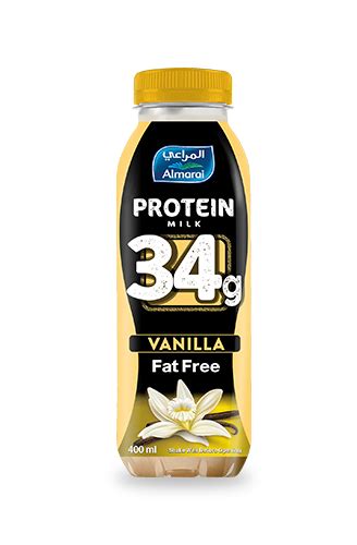 Protein Milk Vanilla High Protein Fat Free Drink Almarai