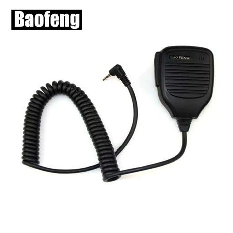 Xqf Handheld Microphone Speaker Mic For Baofeng Uv R Walkie Talkie