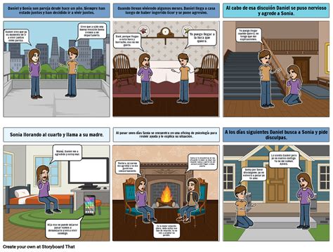 Historieta Dobre Problemas En Pareja Storyboard