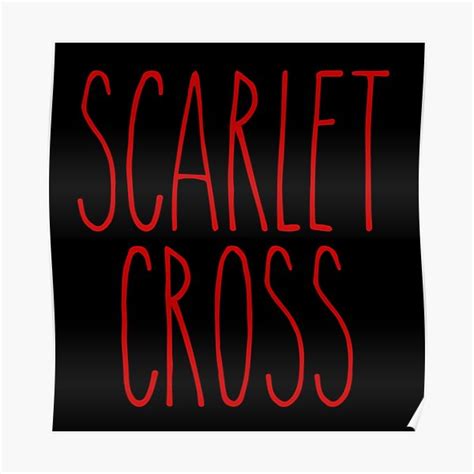 "BVB - Scarlet cross" Poster for Sale by smileyna | Redbubble