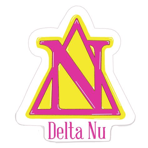 Delta Nu Legally Blonde Waterproof Sticker Etsy