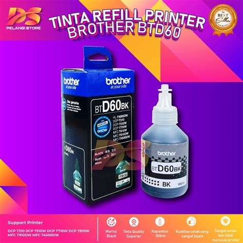 Jual Tinta Brother BTD60BK Tinta Printer DCP T310 DCP T510W DCP T710W