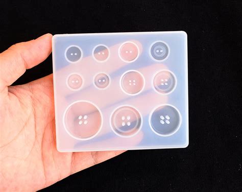 Button Silicone Mold For Resin Button Resin Mold Mini Etsy