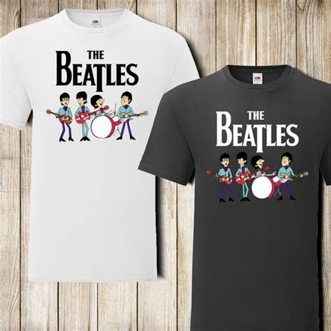 The Beatles Cartoon Shirt the Beatles Men's St-shir | Etsy