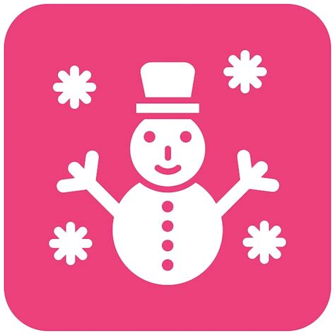 Premium Vector Snowman Vector Icon Design Illustration