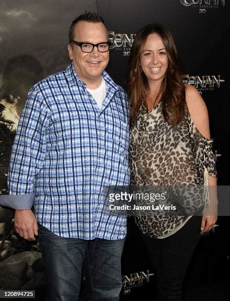 Actor Tom Arnold And Wife Ashley Groussman Attend The Premiere Of