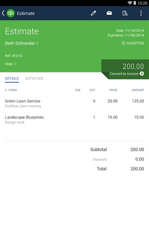 QuickBooks Accounting Invoice Android Apps On Google Play