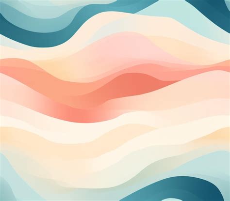 Premium Ai Image Abstract Background With Waves In Pastel Colors