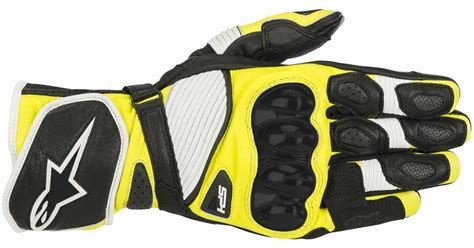 Alpinestars Rukavice Sp V Black White Fluo Yellow Bonmoto