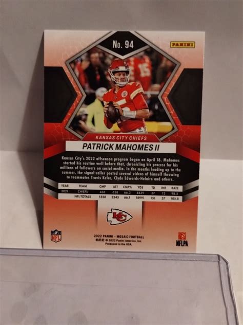 Mavin Mosaic Patrick Mahomes Silver Base