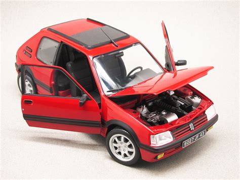 Peugeot 205 GTI 1 9 PTS Rims 1991 Red Norev 1 18 Minicarweb