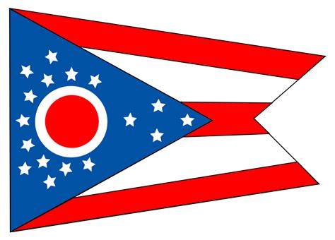 OnlineLabels Clip Art - Flag Of The State Of Ohio