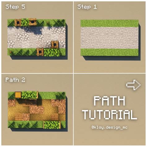 PATHWAY TUTORIAL For Minecraft Villages