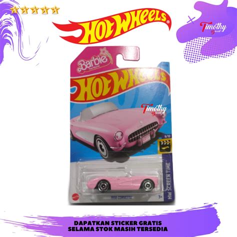Hot Wheels Rodas Quentes Corvette Barbie Pink Error Tampo Polos