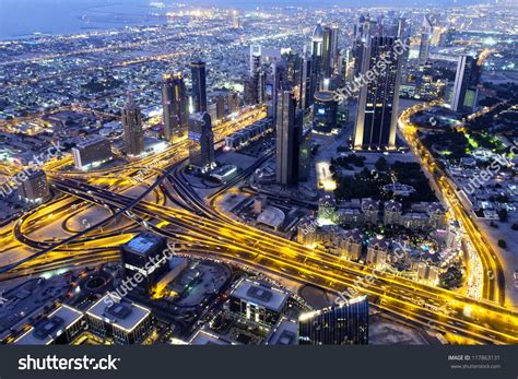 Dubai Night View Stock Photo 117863131 : Shutterstock