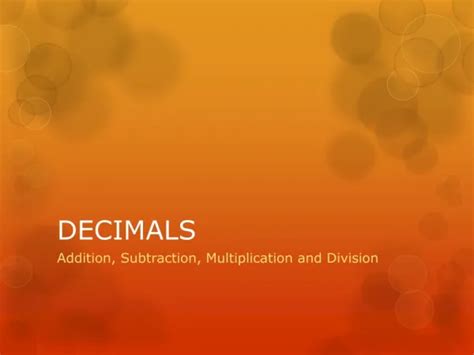 Ppt Decimals Powerpoint Presentation Free Download Id 8797992