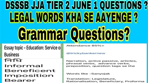 Dsssb Jja Tier Exam Analysis June Dsssb Jja Descriptive Paper