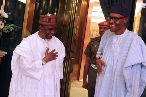 President Buhari Receives Former Head Of State Yakubu Gowon In Aso