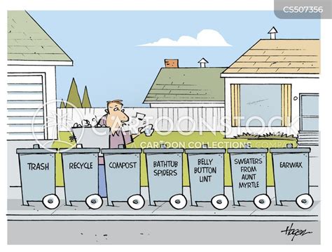 Recycling Bins Cartoons and Comics - funny pictures from CartoonStock